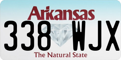 AR license plate 338WJX