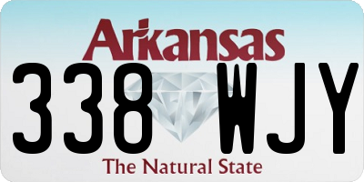 AR license plate 338WJY