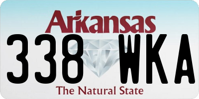 AR license plate 338WKA