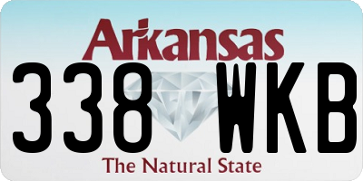 AR license plate 338WKB
