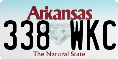 AR license plate 338WKC