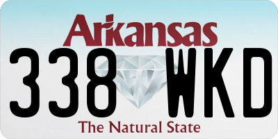AR license plate 338WKD