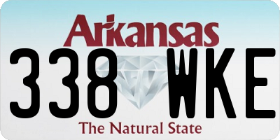 AR license plate 338WKE