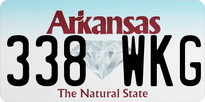 AR license plate 338WKG