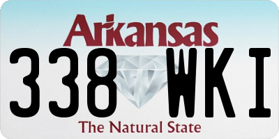 AR license plate 338WKI