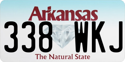 AR license plate 338WKJ