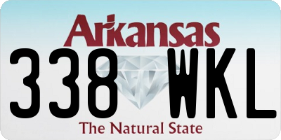 AR license plate 338WKL