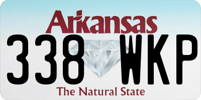 AR license plate 338WKP