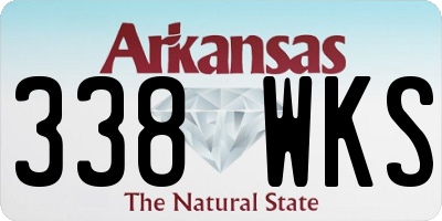 AR license plate 338WKS