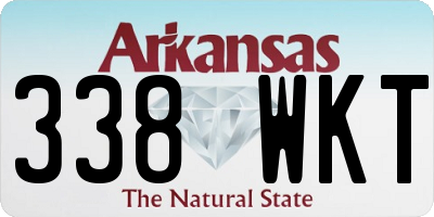 AR license plate 338WKT