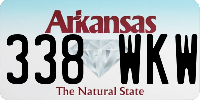 AR license plate 338WKW
