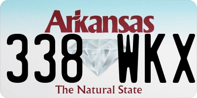 AR license plate 338WKX