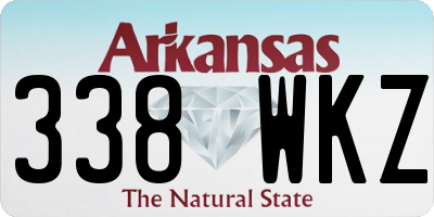 AR license plate 338WKZ
