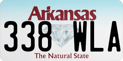 AR license plate 338WLA