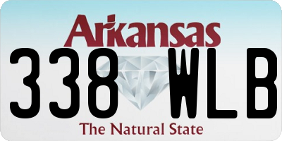 AR license plate 338WLB