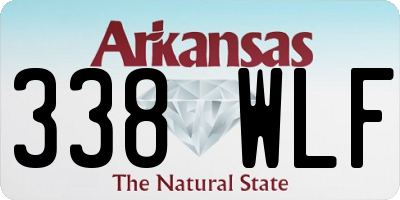 AR license plate 338WLF
