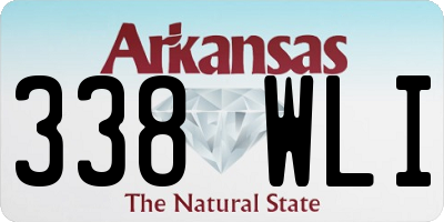 AR license plate 338WLI