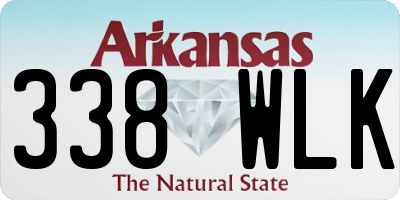 AR license plate 338WLK