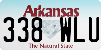 AR license plate 338WLU