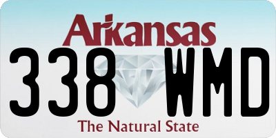 AR license plate 338WMD