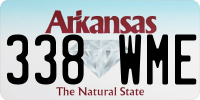 AR license plate 338WME