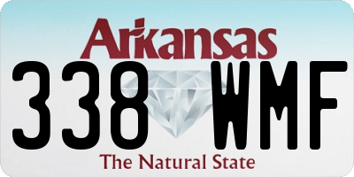 AR license plate 338WMF