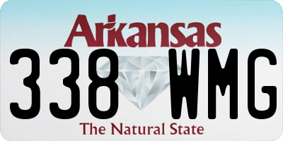 AR license plate 338WMG