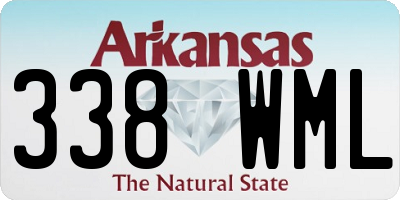 AR license plate 338WML