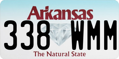 AR license plate 338WMM