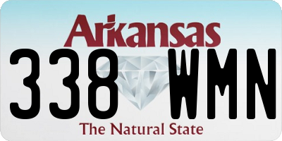 AR license plate 338WMN