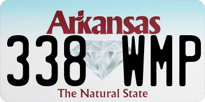 AR license plate 338WMP