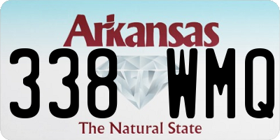 AR license plate 338WMQ