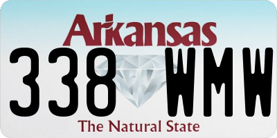 AR license plate 338WMW