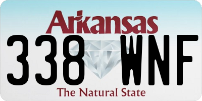 AR license plate 338WNF
