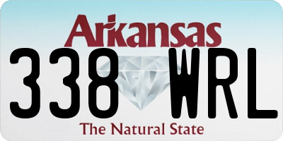 AR license plate 338WRL