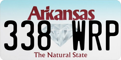AR license plate 338WRP