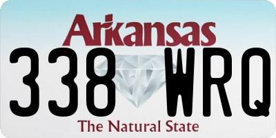 AR license plate 338WRQ