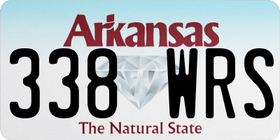 AR license plate 338WRS