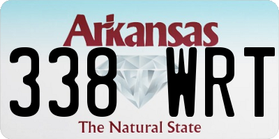 AR license plate 338WRT