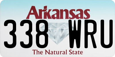 AR license plate 338WRU
