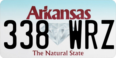 AR license plate 338WRZ