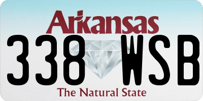 AR license plate 338WSB