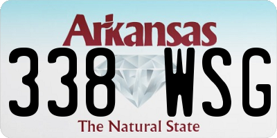 AR license plate 338WSG