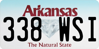 AR license plate 338WSI