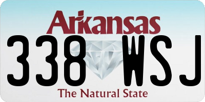 AR license plate 338WSJ