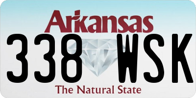 AR license plate 338WSK