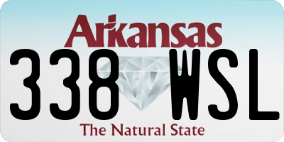 AR license plate 338WSL