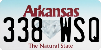 AR license plate 338WSQ
