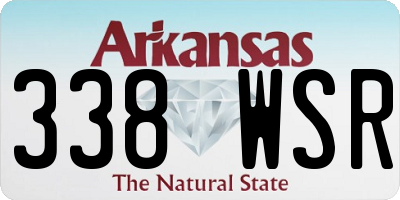AR license plate 338WSR