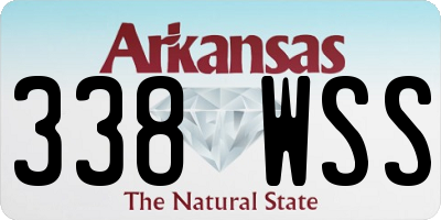 AR license plate 338WSS
